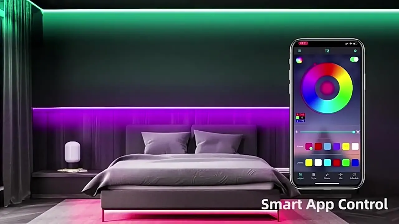USB 5V LED Lights for TV with APP Control Flexible Ribbon Tape RGB5050 30leds/m TV LED Backlight Room Bedroom Decor Lighting
