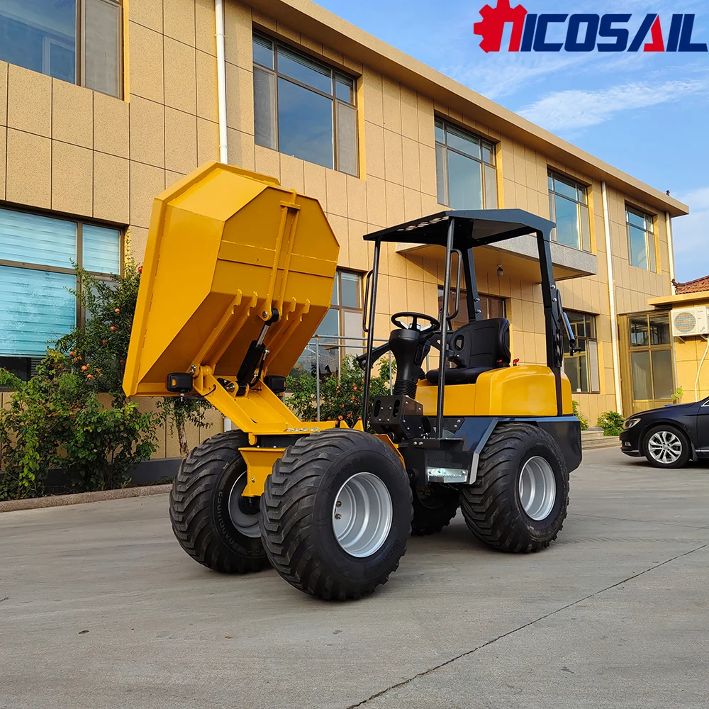 

D130 Site Wheel Dumper CE EPA Maneuverable for Small Construction Excavation Material Hauling Dumping Rough Road Operation