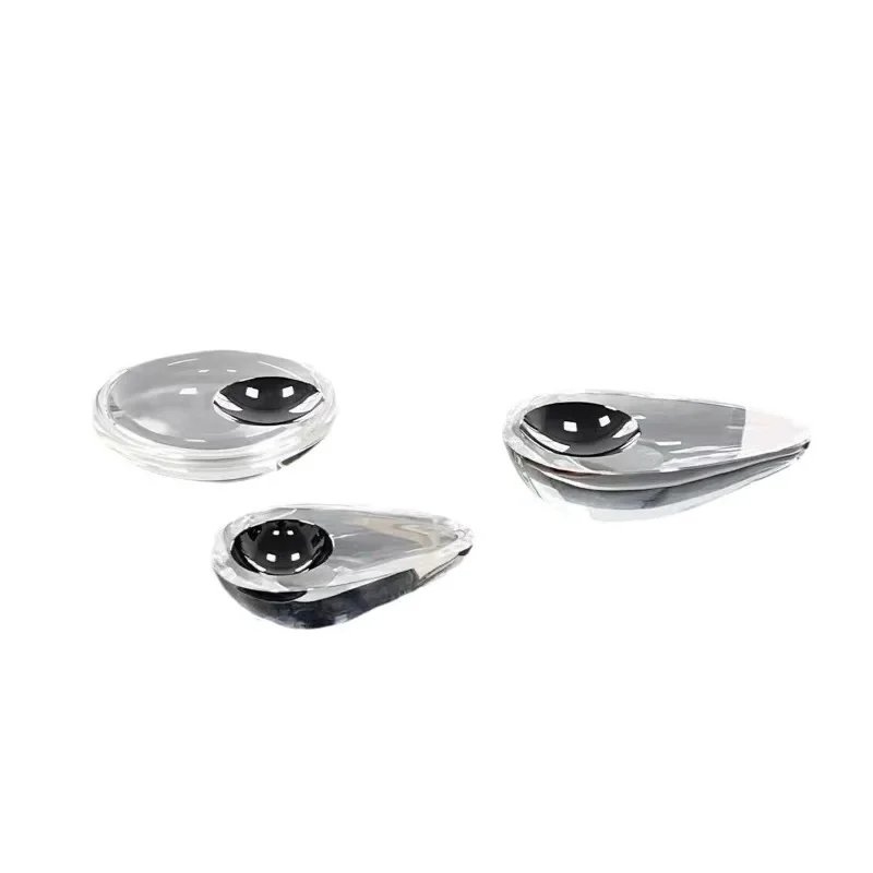 Modern creative K9 crystal fruit plate crystal ornament, fruit plate, model club crystal ornament