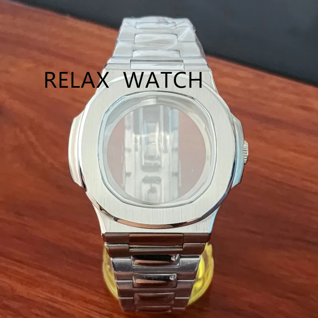 

40mm Watch Case Fits Nh35 Nh36 Pt5000 Eta2836 Miyota 8215 Mingzhu 2813 Automatic Movement Sapphire Crystal Square Case Nautilus