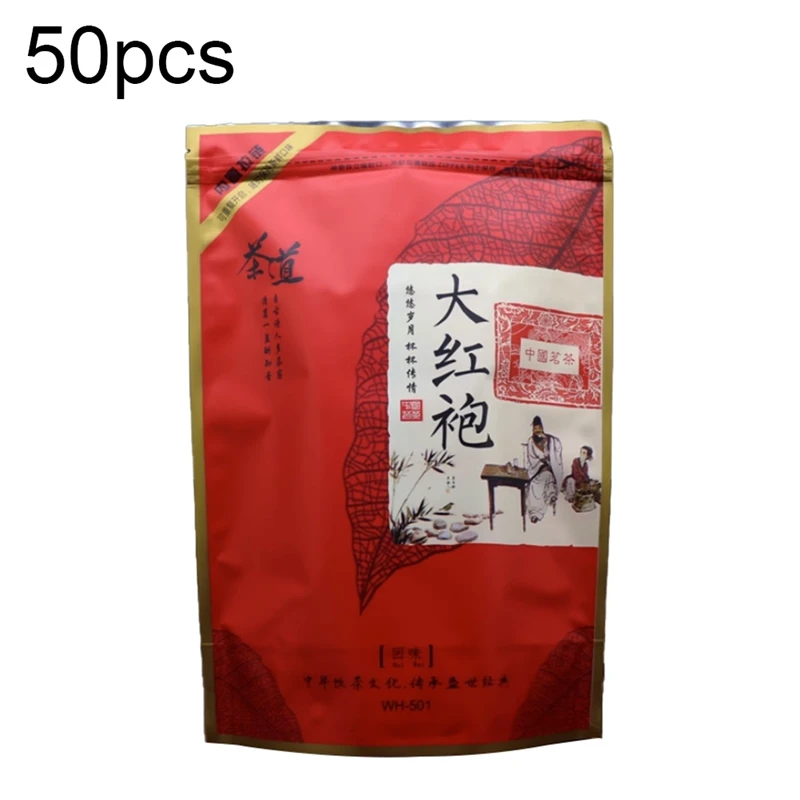 

500G Chinese Dahongpao Tea Set Recyclable Packaging Bag Sealable Packaging Bag Dahongpao Zipper Bag Plastic