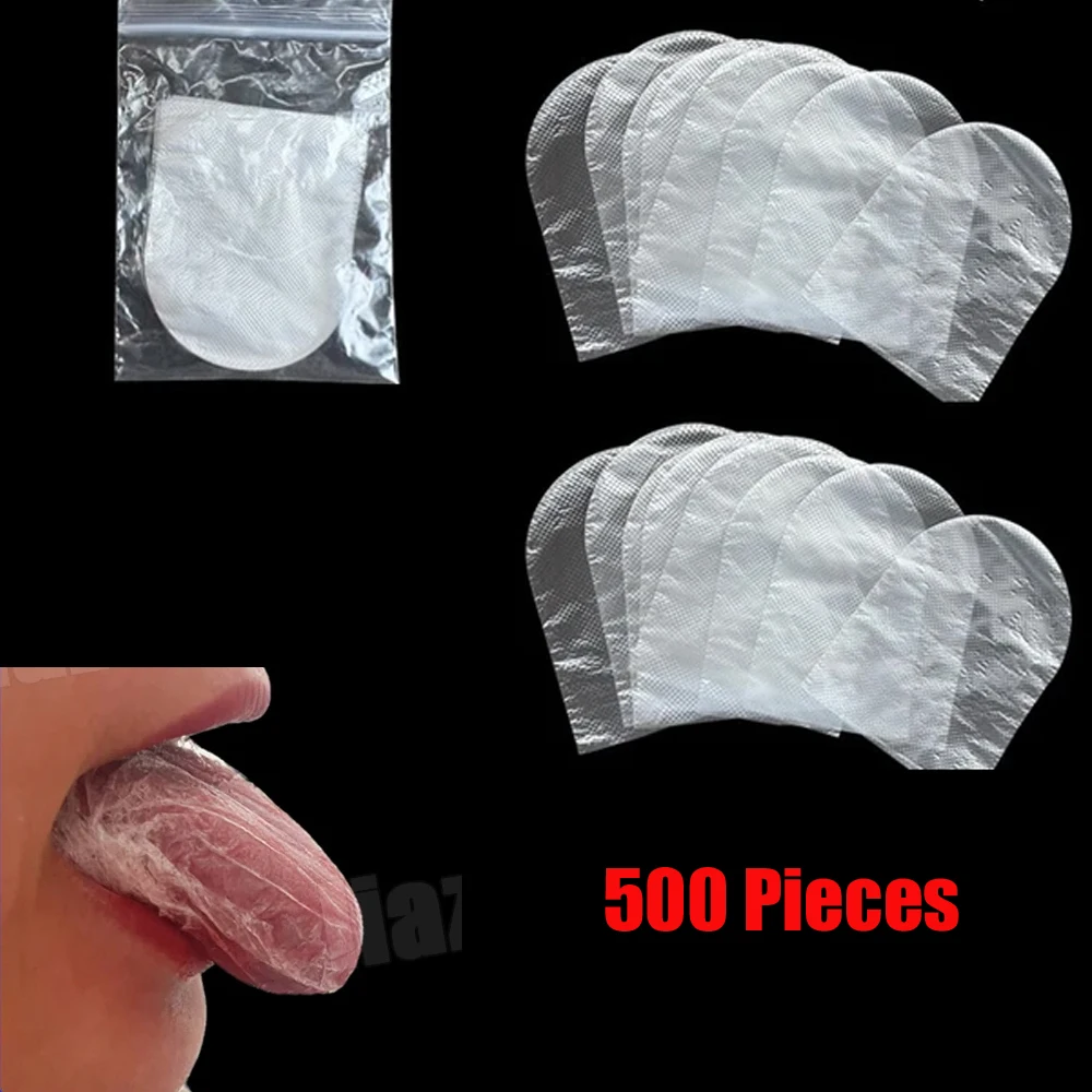 

500pcs Disposable Tongue Cover Medicinal Oral Care Protector Block Bitter Taste Avoidance Covers Suitable for Adults or Children