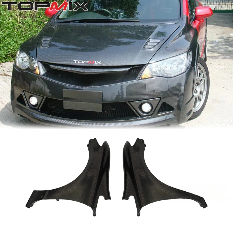 For Honda Civic Type-R FD2 2007-2011 Front OEM-Style Carbon Fiber Fender