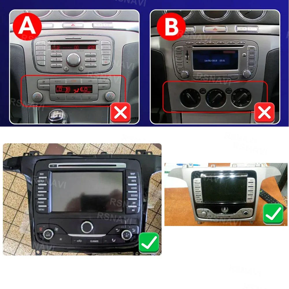 Autoradio Android 16 für Ford S-Max S-MAX 2006-2015 für Ford Galaxy 2014 Head Unit Stereo DSP Wireless Carplay Auto QLED 5G WIFI – Detail 3