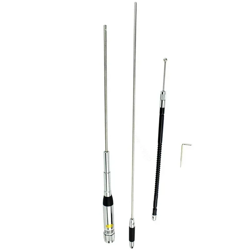 Antena HH-9000 Quad Band 29.6/50.5/144/435MHz HH9000 untuk Radio Mobil TYT TH-9800 QYT KT-7900D Yaesu FT-8900R