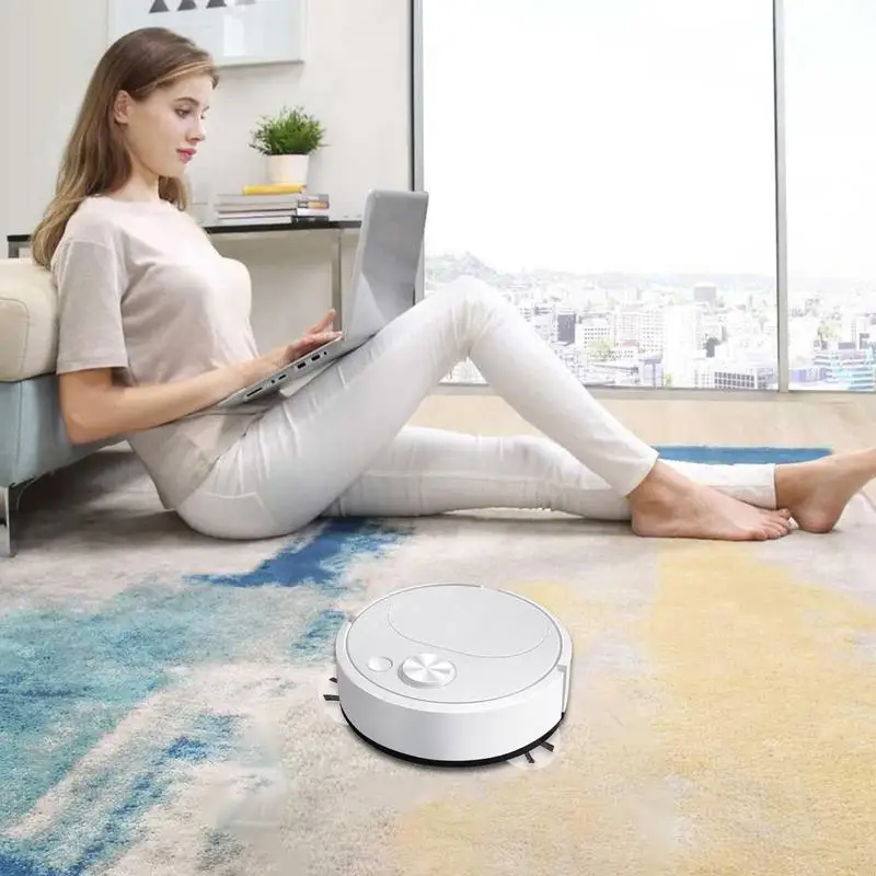 Sweeping Robot Vacuum 3-in-1 Anti-collision Auto Sweeping Robot Broom USB Mute Ultra-thin Mop With Obstacle Avoidance System