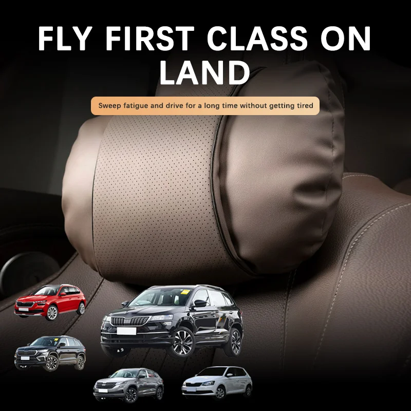 

NEW Top Quality Car Headrest Comfortable Anti-fatigue Soft Car Neck Support Pillow For Skoda Roomster Kodiaq Karoq Superb