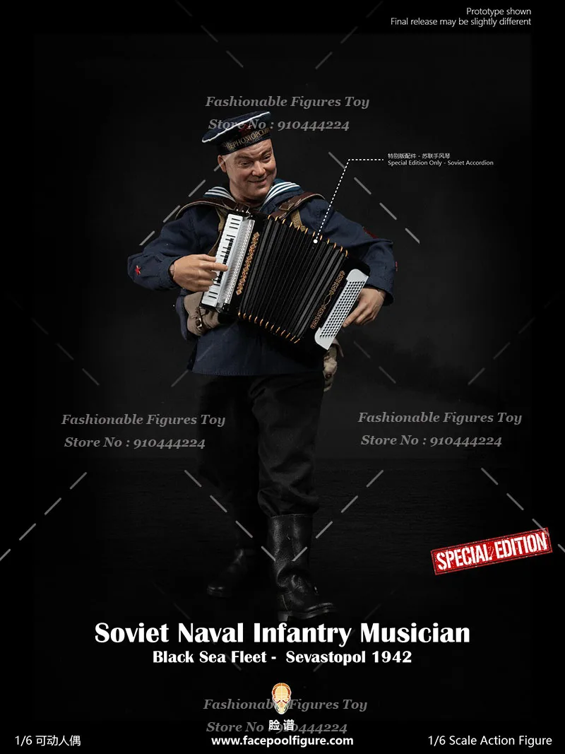 

FP-021 1/6 Scale Men Soldier Soviet Naval Infantry Musician 12Inch Action Figure Model Best Fans Collectible Dolls