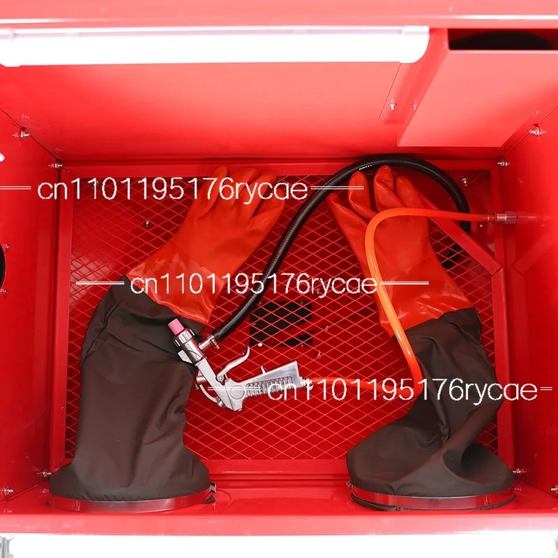 Box sandblasting machine, portable glass visual rust removal steel dry sandblasting machine