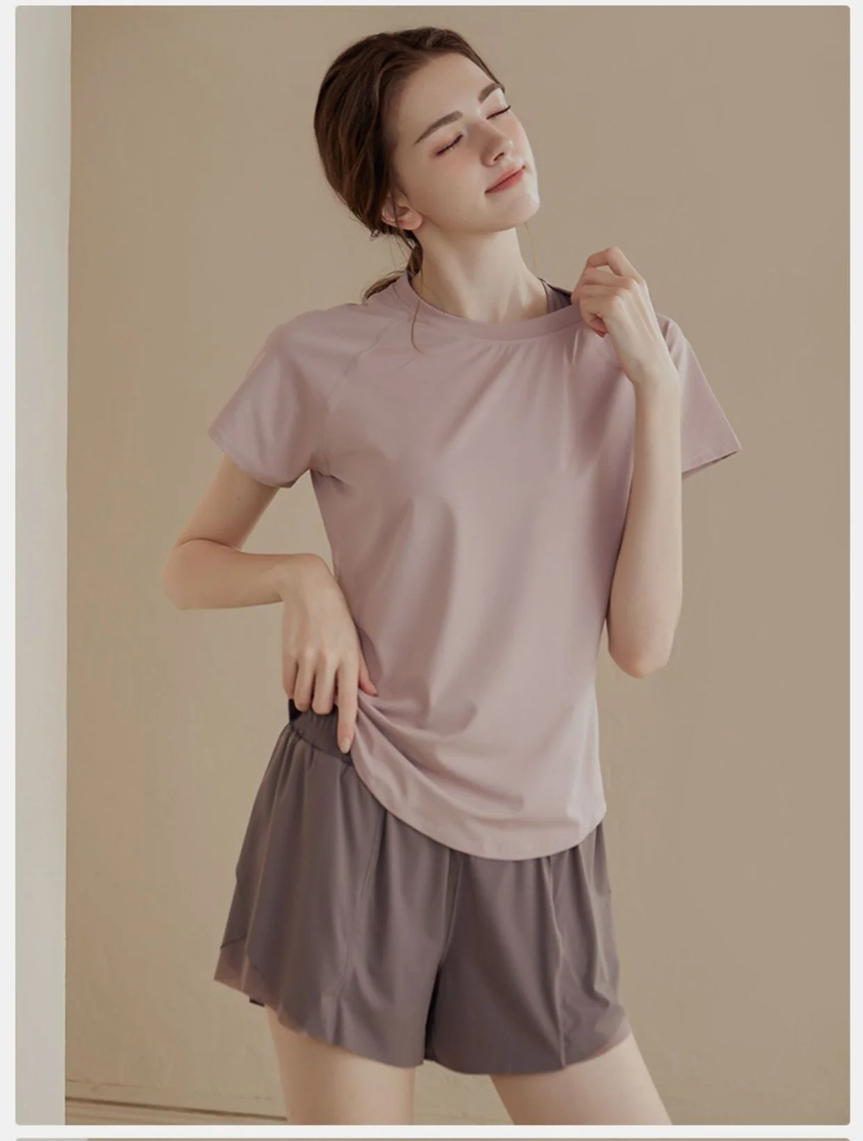 Breathable Figure-Flattering Slimming Women's Yoga Top Women Running Quick-Dry Short-Sleeve T-Shirt Workouts