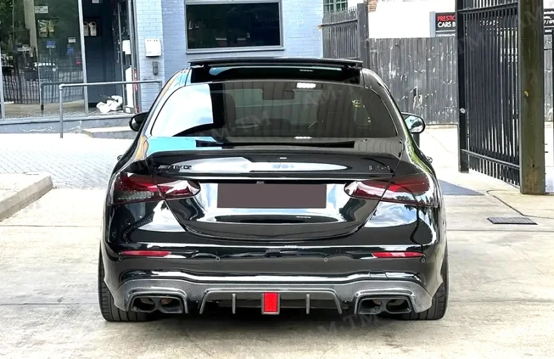 Forged Carbon Fiber For Mercedes Benz E W213 E260 300 E43 E63S 2021-2023 Front Lip Rear Diffuser Side Skirts Body Kit Spoiler - view 6