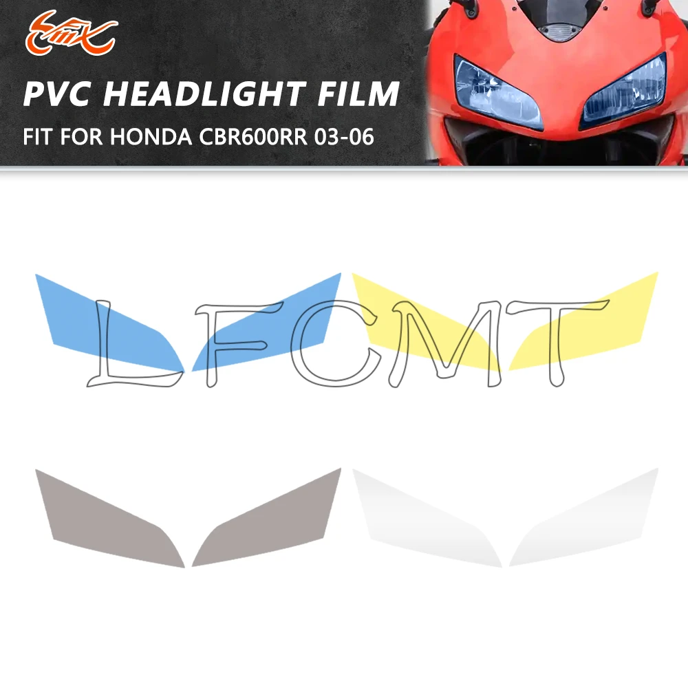 Motorcycle Headlight Film Transparent Anti-scratch Protection Film Sticker Fit for Honda CBR600RR CBR 600RR 2003 2004 2005 2006