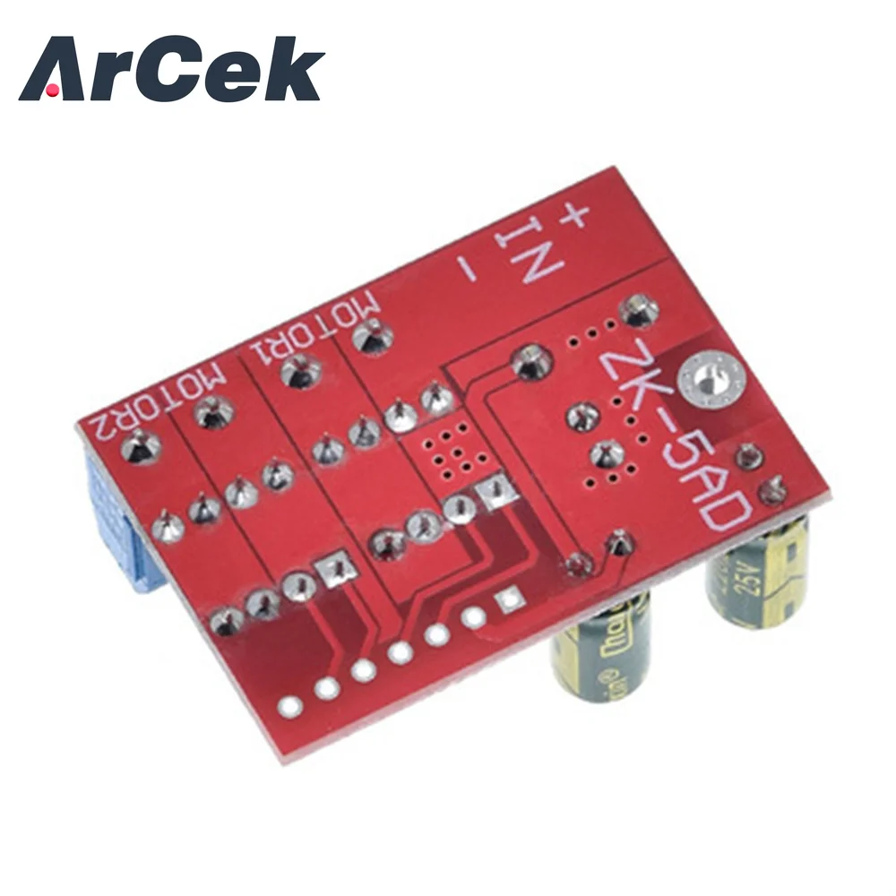 New 5A Dual DC Motor Drive Module Remote Control Voltage 3V-14V Reverse PWM Speed Regulation Double H Bridge Super L298N 5AD