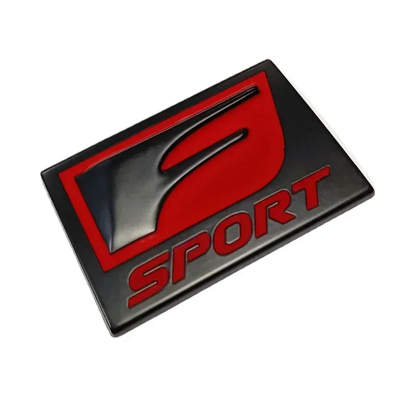 3D Metal Black Red Logo F SPORT Emblem FSPORT Nameplate Car Fender Badge Trunk Decal For Lexus F SPORT Sticker Accessories