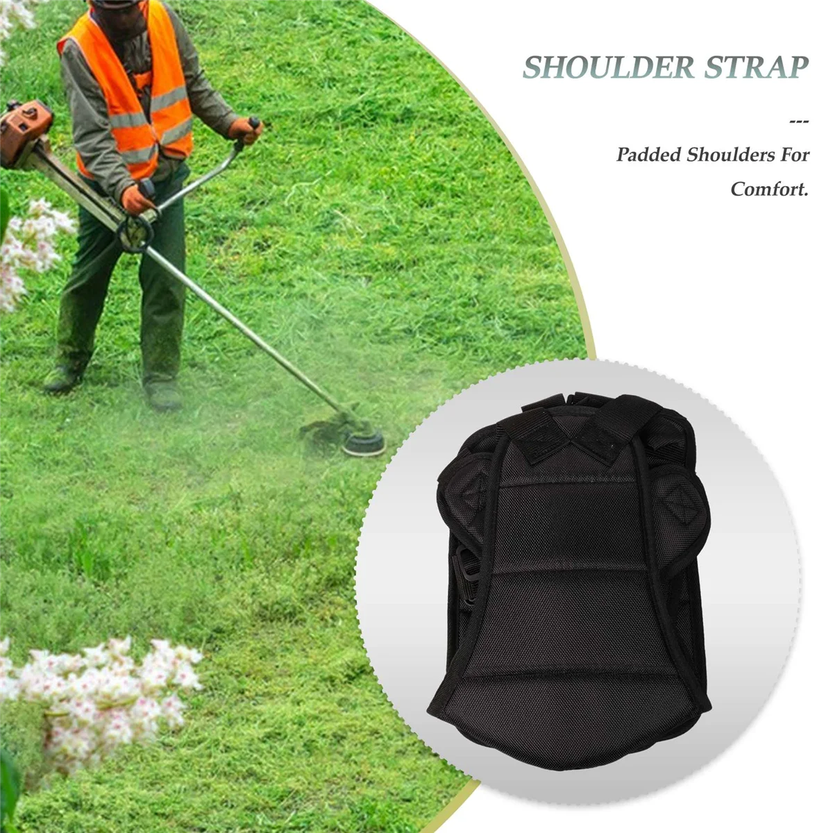 Double Trimmer Shoulder Harness Strap Belt Lawn Mower Grass String for Brush Cutter & Trimmer Garden Power