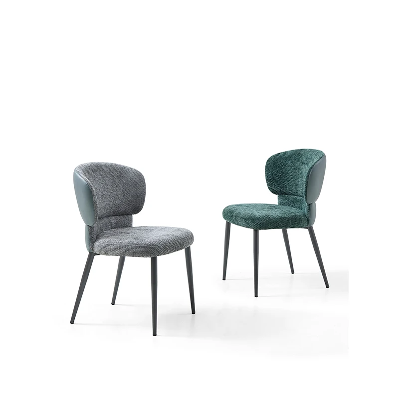 

Dining chair new design green upholstered home furniture Dining chair suitable for apartment living room bedroom dressing room