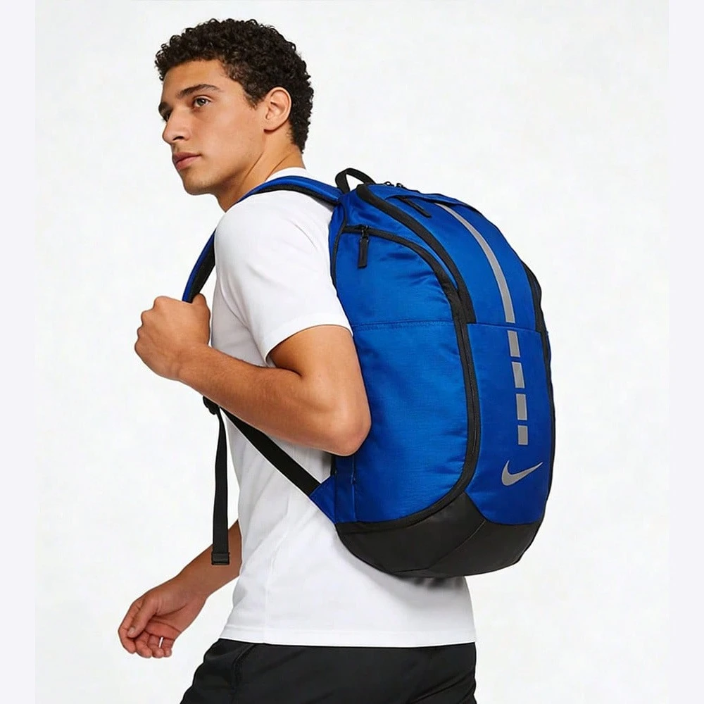Mochila Nike Hoops Elite Pro Logo Deportiva Casual para Entrenamiento al Aire Libre y Viajes de Gran Capacidad, Unisex, Azul BA5554-480