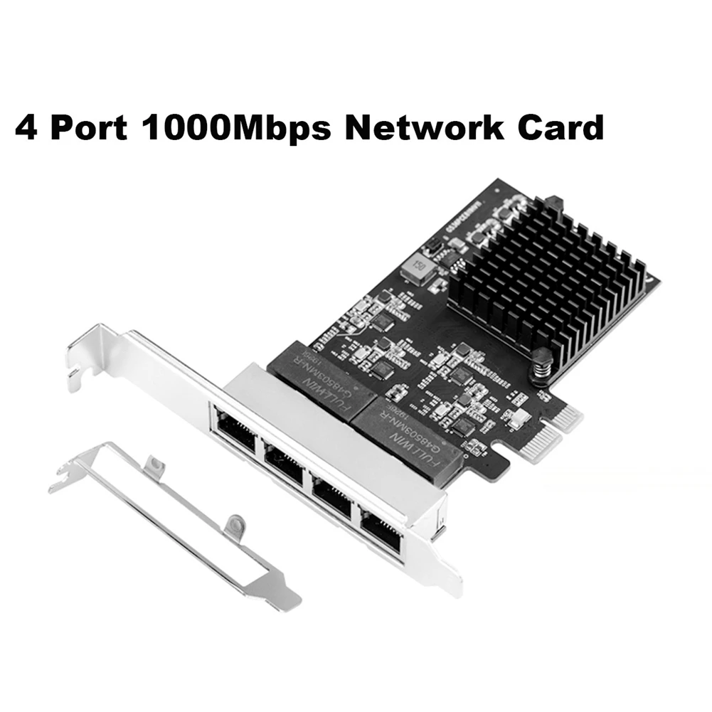 Imagem -04 - Iocrest-placa de Rede Quad Server Gigabit Ethernet Jogo com Fio Nic 1g Portas Pcie Rj45 Lan 10 Mbps 100 Mbps 1000 Mbps 2500mbps Chip 8111h