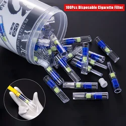 50 Pcs Disposable Cigarette Filters for Smokers Cigarette Holder Filter Tobacco for Tar Nicotine Reduction Anti-Tar Filter Tips