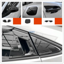 Car Style Rear View Mirror Door Handle Gate Bowl Fuel Tank Oil Blind Louver Cover Accessories For Toyota Prius 60 Series 2023 +