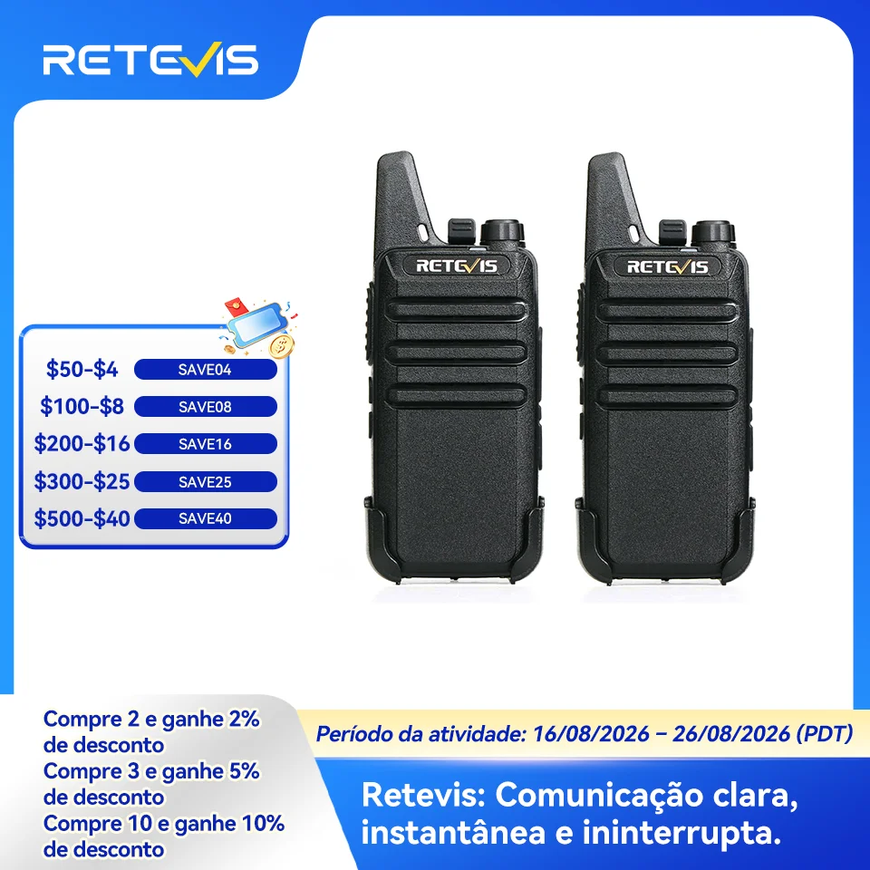 retevis-rt622-ミニトランシーバー-2個セット-pmr446-ポータブル双方向無線-pttトランシーバー-レストラン・ホテル用通信無線機