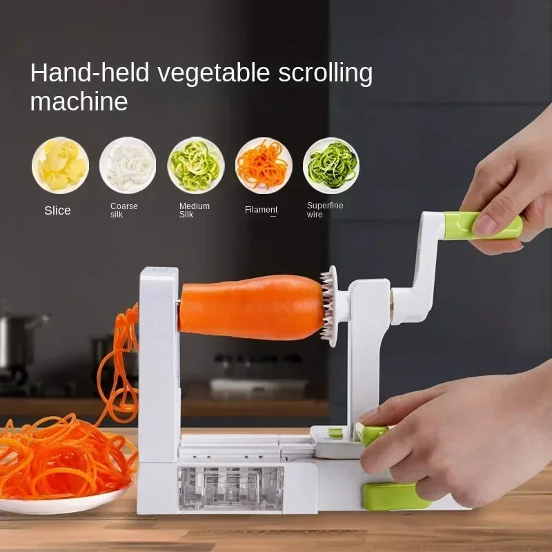 

Stainless Steel Vegetable Spiralizer Vegetable Slicer for Fresh Onions Salad Chopper Potato Cutter Noodle Maker Spaghetti Squash