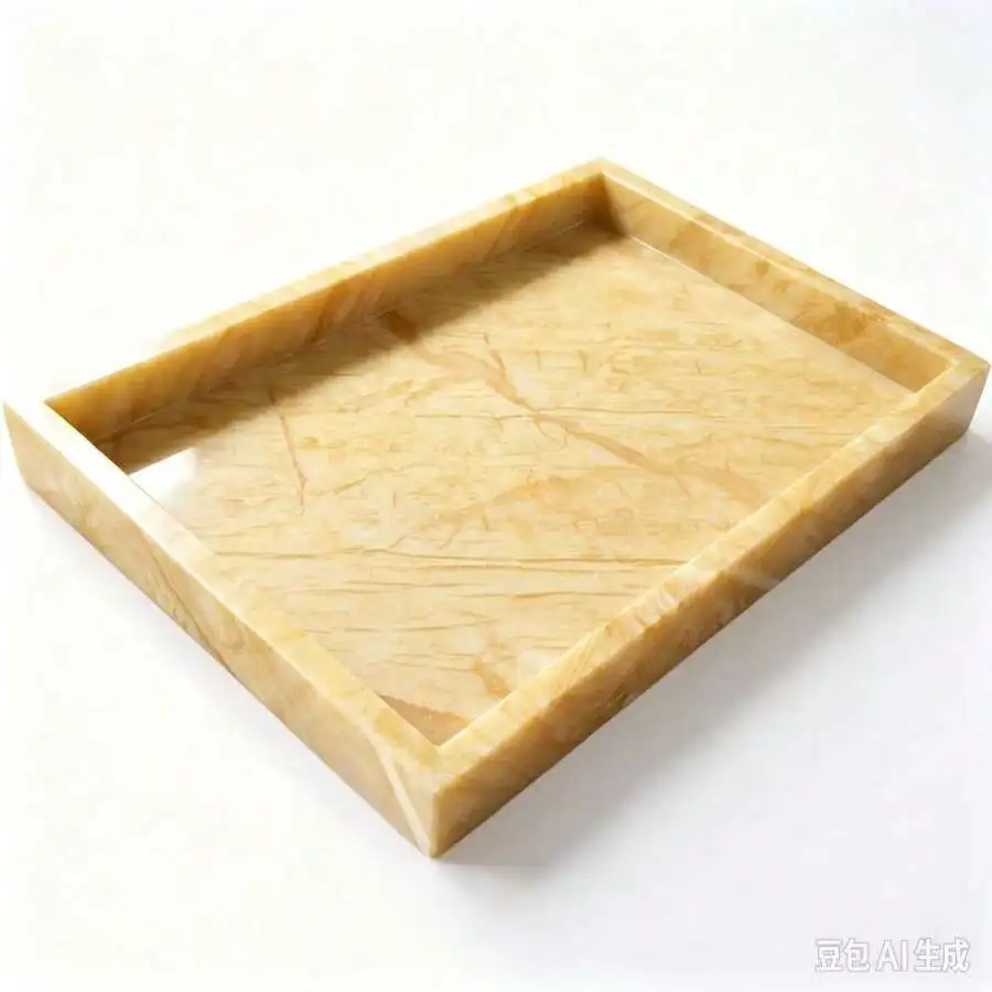 Natural Marble Jewelry Tray, Luxury Stone Storage Tray For Vanity, Unisex, Decorative Catchall Tray For Rings, Keys, Perfume, Ba