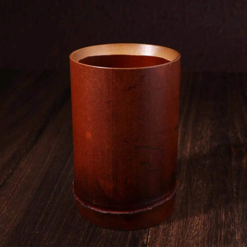 Classical Bamboo Pen Holder Chinese Style Convenient Stationery Storage Tube Natural Elegant Bamboo Stick Tube Restaurant