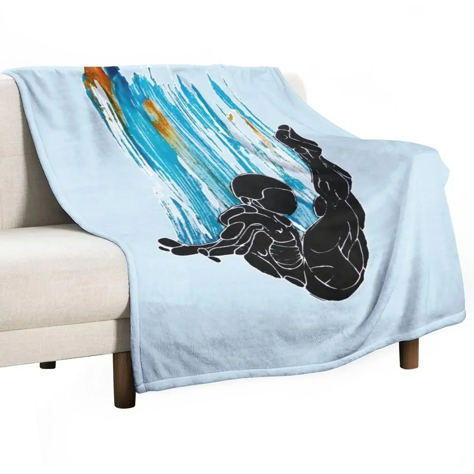 Platform Diving Springboard Diver Throw Blanket Warm Blankets For Baby Blankets