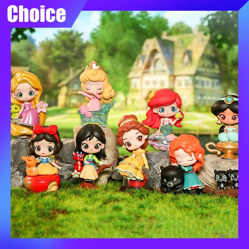 

Disney Princess Series Blind Box Anime Fairy Tale Town Surprise Trend Modle Toy Girl Birthday Gift Collection Room Decor Kid