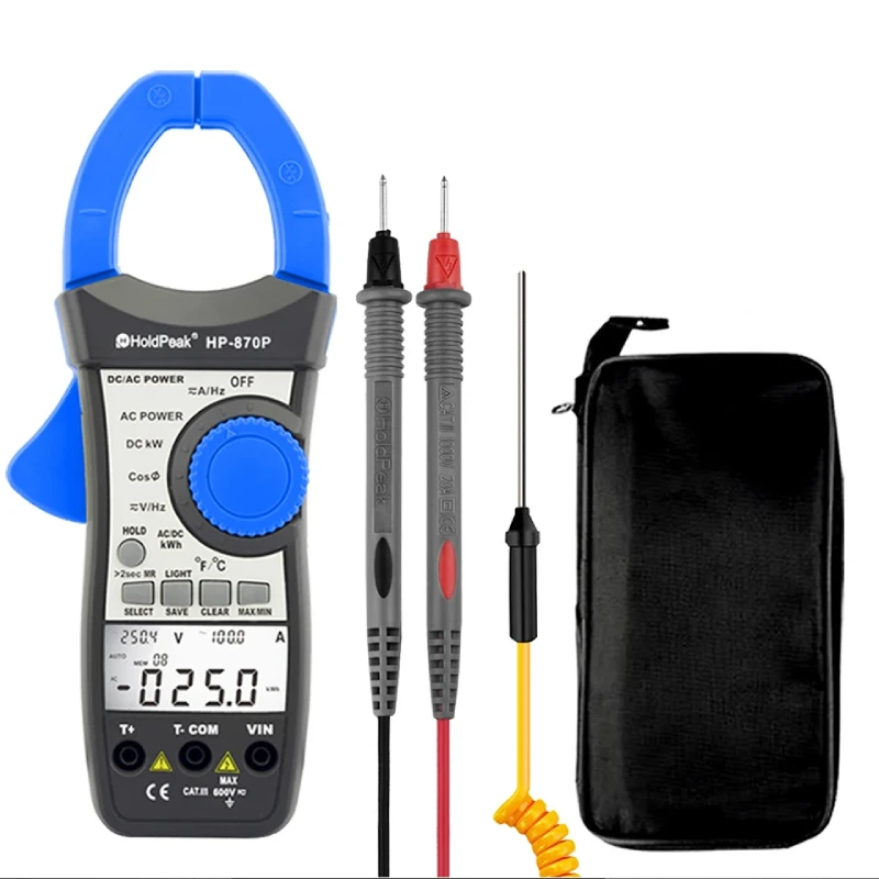 Digital Clamp Multimeter, Auto Range Meter, Current Voltage Tester, Electrical Instruments, HP-870P, DC, AC