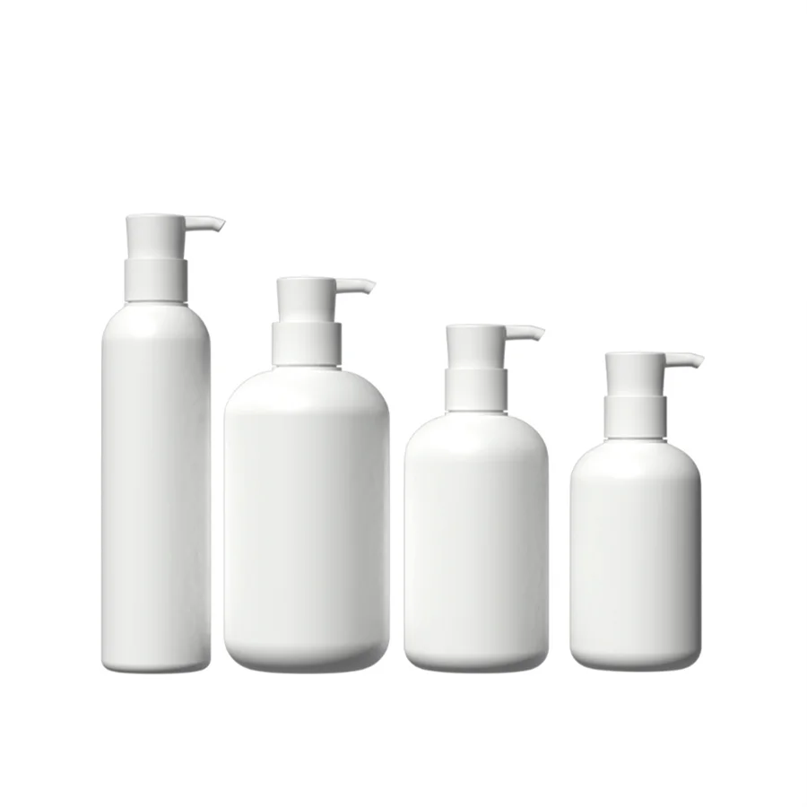 260/300/400/500ml 25pcs Plastic Lotion Pump Bottle White Shampoo Shower Gel Dispenser Body Lotion Bottle with Pump