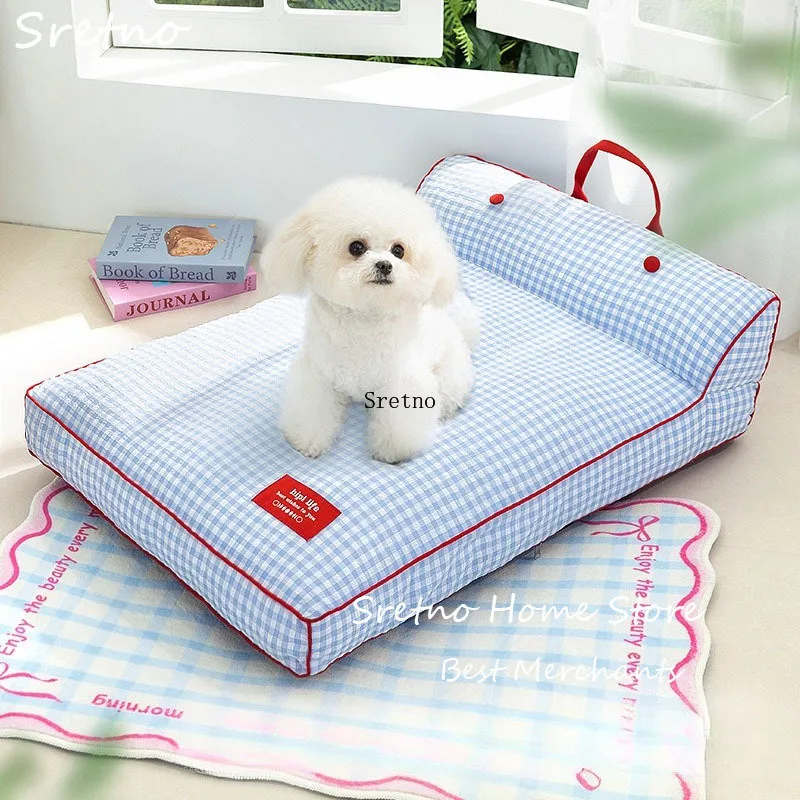 

SRETNO 2025 New Pet Dog Beds for Small and Medium-sized Dogs Spring and Summer Breathable Sofas Mattresses Cat Bed Dog Bed chien