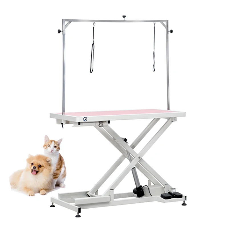 

SY-W048-1 PET Beauty Equipment Dog Show Pet Grooming Table Electric Lifting Foldable Dog Stainless Steel Grooming Table