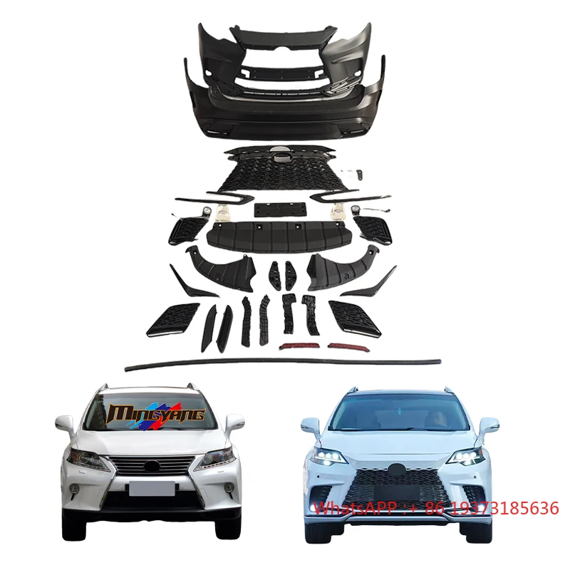 New Arrival 2024 RX500 Car Bumper Head Light Conversion Upgrade Kits  for Lexus RX270 RX350 RX350 F Sport RX450h 09-15 Body Kit