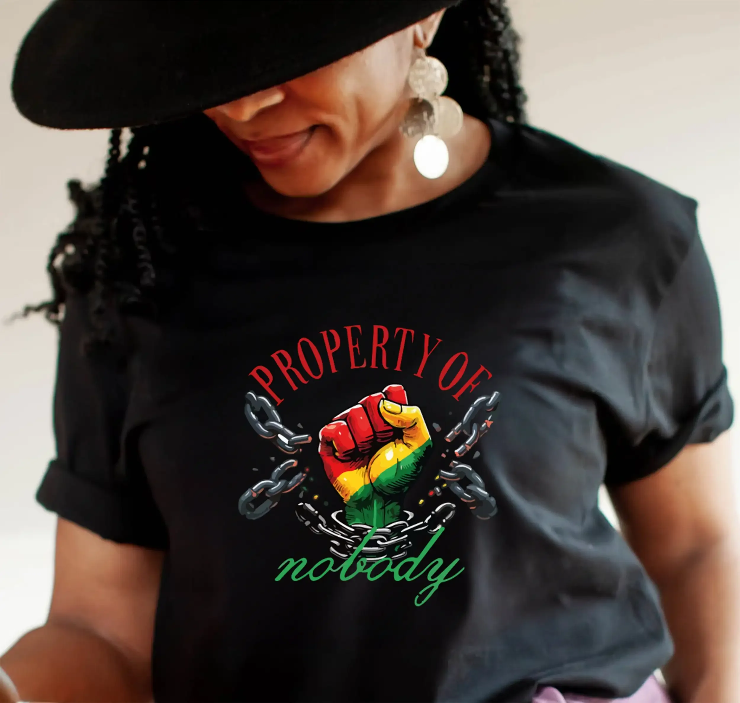 Property of Nobody Juneteenth T Shirt Celebrate Freedom with Style Black History 1865 Civil Rights