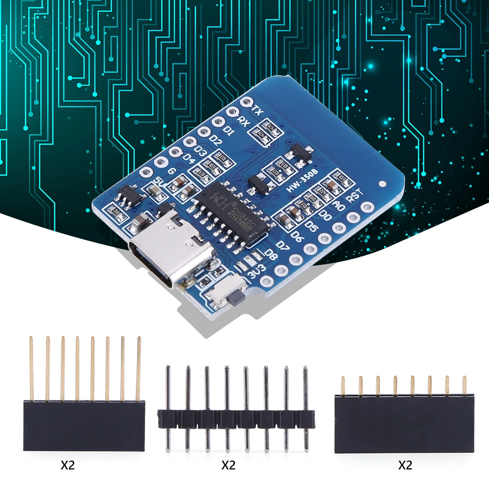 6set D1 Mini Nodemcu Lua Development Board ESP-12F ESP8266 Internet Development Board for Arduino Compatible with WeMos D1 Mini