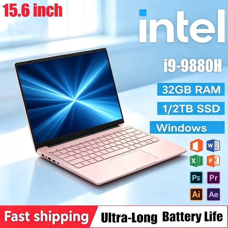 i9-9880H 32GB RAM 2TB SSD 2026 New 15.6