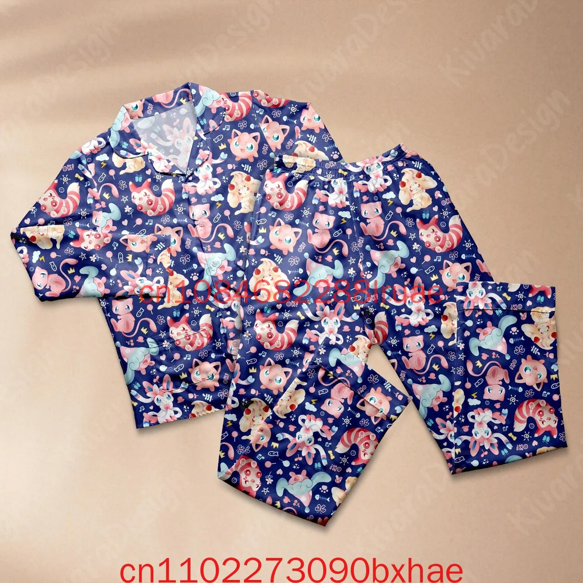 

Dreamy Pajama Set Dreamland Anime Cute Loungewear Polyester Sleepwear Gift for Fans Cozy Cosplay Shirt