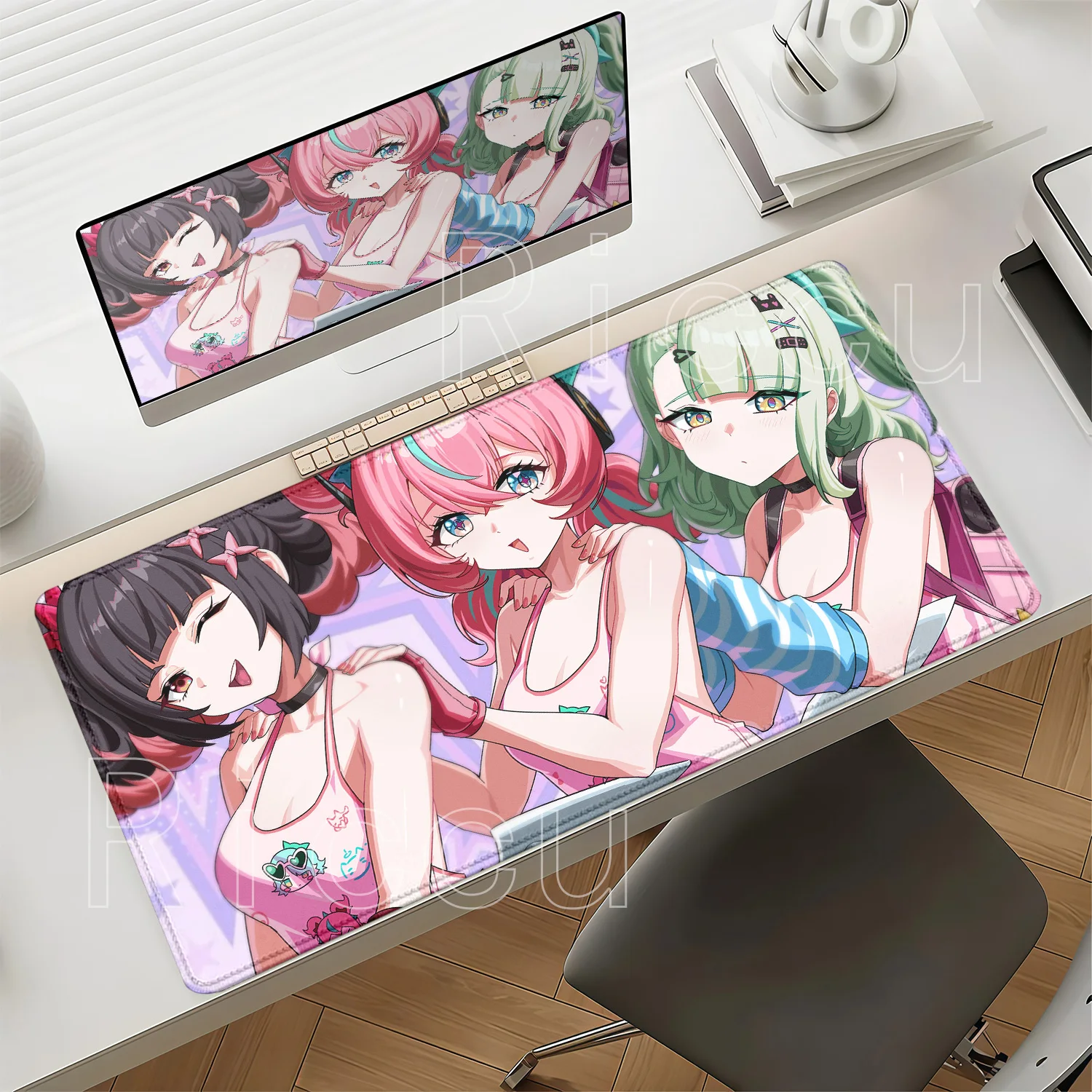 Angels of Delusion AOD Gaming Mouse Pad ZZZ Aria Sunna Nangong Yu‌ PC Mousepad Zenless Zone Zero Anime Girl HD Printing Desk Mat