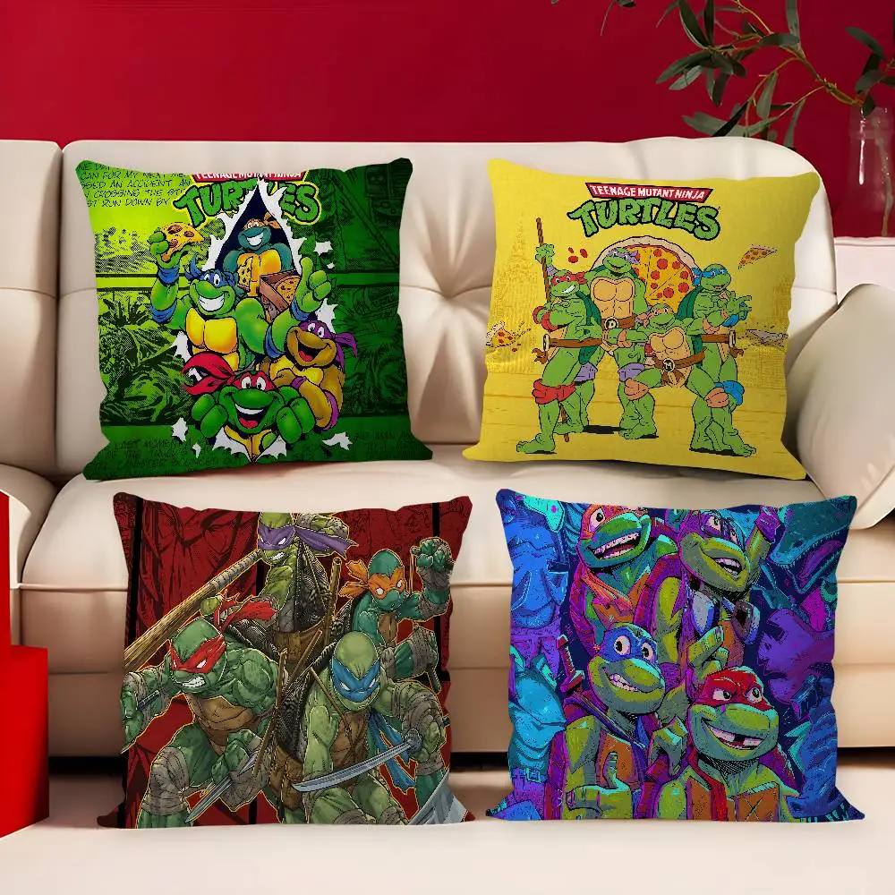 Teenage M-Mutant N-Ninja Turtles TMNT Cushion Cover Car Throw Pillow Case For Sofa Car Christmas Gift