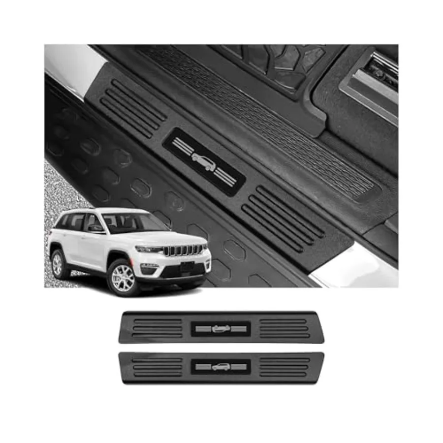 

2 Pcs Front Door Si Protector Jeep Ony Front Door 2022-2025 2026 Accessories ABS Materia Door Si Guards Trim