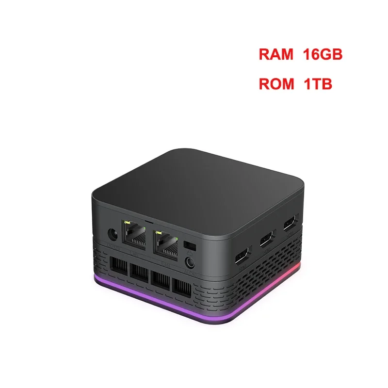 T9 Plus Quad Core Windows 11 Small Mini PC, Intel Alder Lake N100,16GB LPDDR5,1TB SSD, Dual 1000M LAN ,Three HD NUC