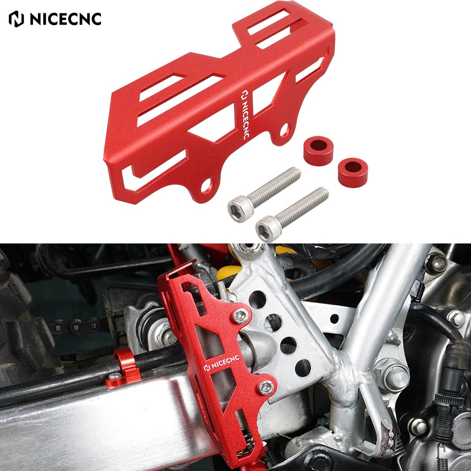 CNC Motorcycle Rear Brake Pump Cover Guard For Honda XR650L XR 650L 1993-2024 XR600R XR 600R 1993-2000 Master Cylinder Protector