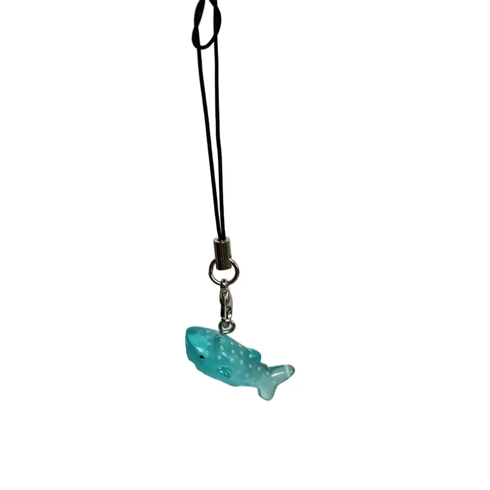 Sea Creature Fish Phone Chain Sea Hare Blue Shark Phone Lanyard Handmade Black Whale Jelly Shark Keychain Keychain