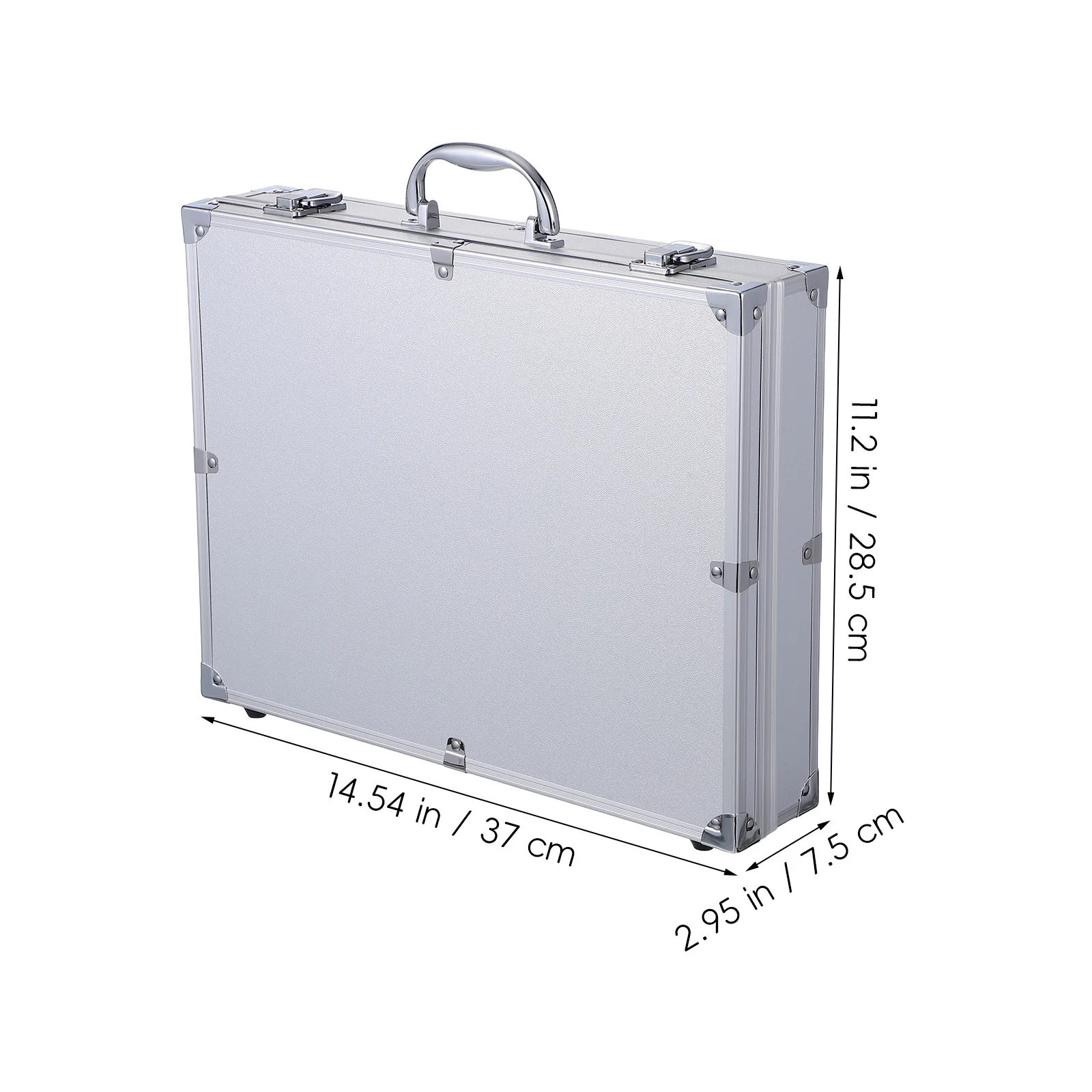 Lockable Flight Case Portable Aluminum Alloy Tool Box Large Capacity Carrying Case Tools Container Storage Organizer