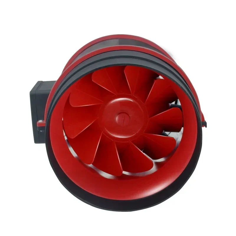 Inline Duct Fan with Temperature Humidity Controller EC-motor Ventilation Exhaust Fan Air Ventilator for Home Bathroom