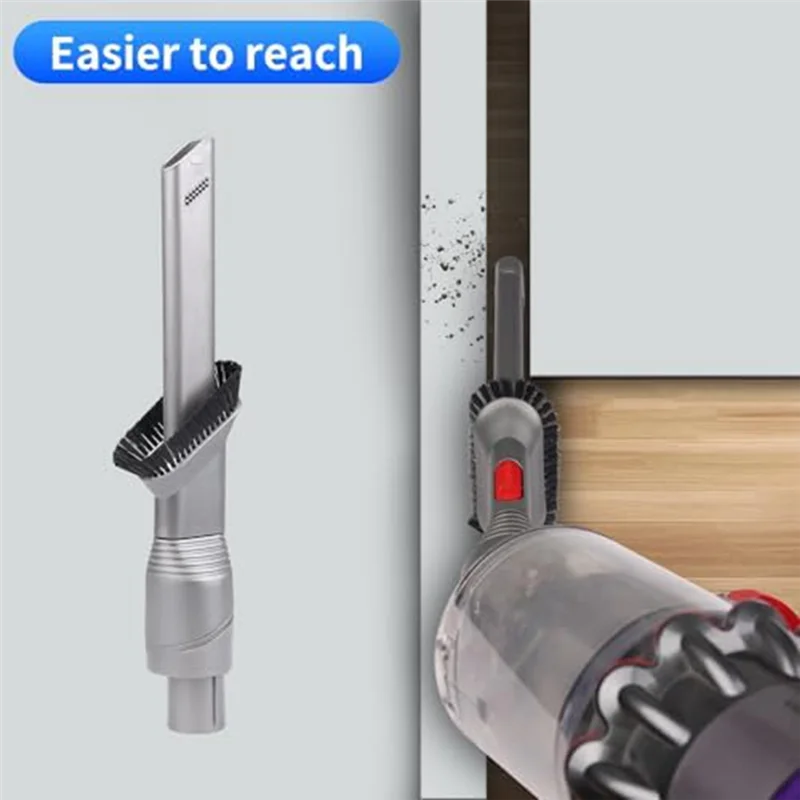 A13I-Awkward Space Tool Set Kit dengan Set Sikat Debu Bebas Goresan untuk Dyson V15 V12 V11 V10 V7 V8 Set Pembersih Detail Vakum K