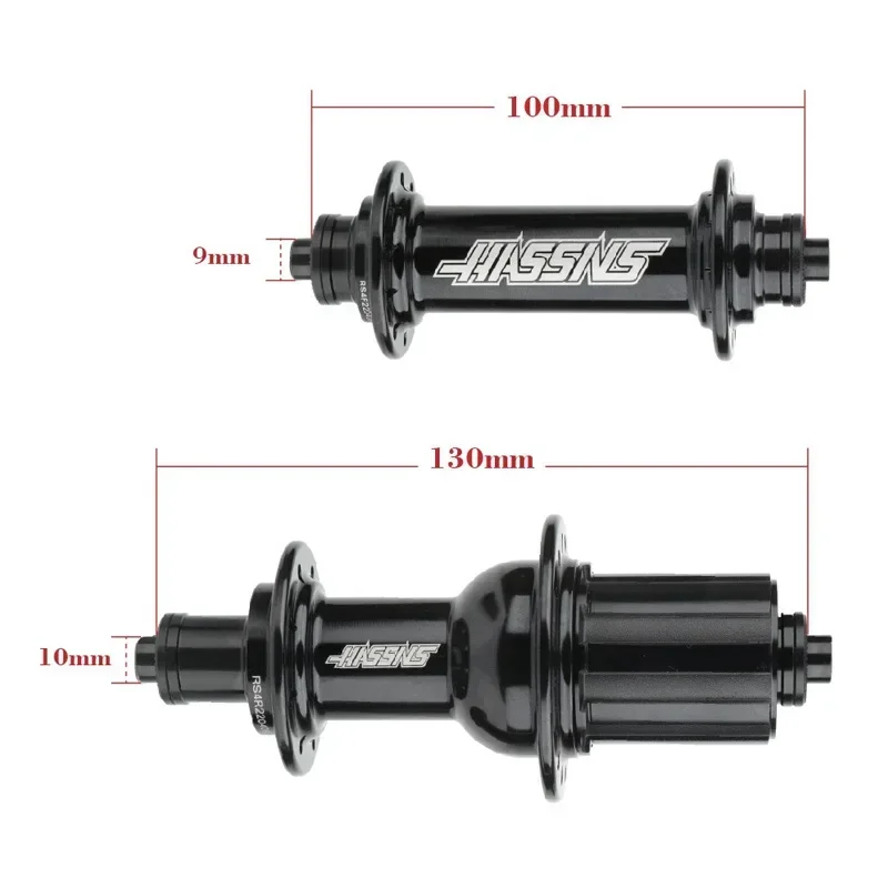 Hassns 24 Holes Ultralight Road Bike Hubs V Brake 4 Pawls 30 Clicks Bicycle Hub Cube Front 100mm Rear 130 for 8 9 10 11 12speeds