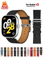 Leather Band for Redmi watch 4 5 wrist Bracelet Smartwatch single tour Sports Watchband correa for Xiaomi mi band 8 9 pro strap